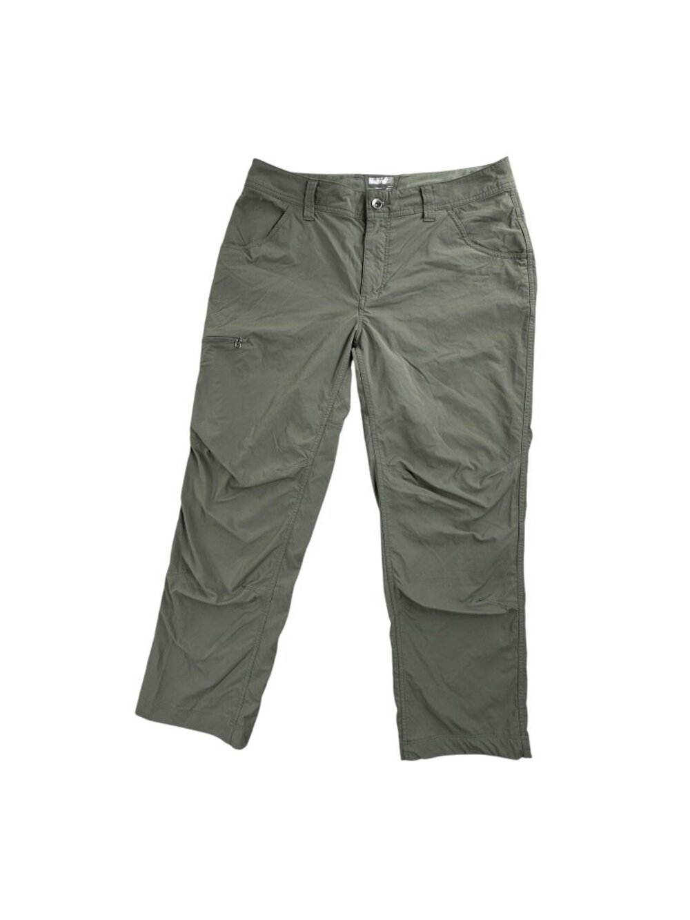 Marmot Pants Mens 34x29 Green Stretch Lightweight Hiking Travel Zip Pocket Nylon